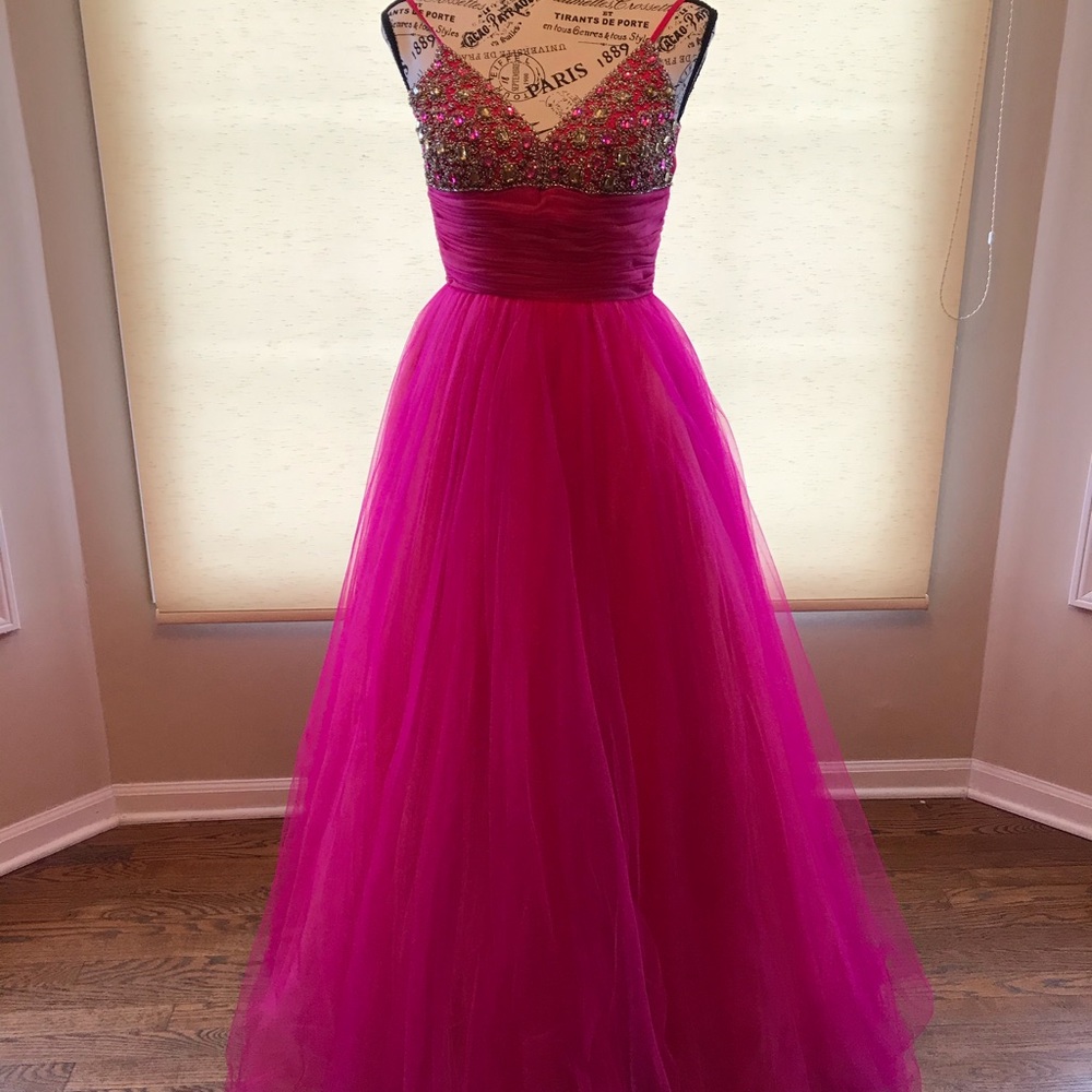 Hot Pink Ball Gown